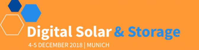 Digital Solar and Storage 2018, Monaco di Baviera, 3 – 4 dicembre 2018