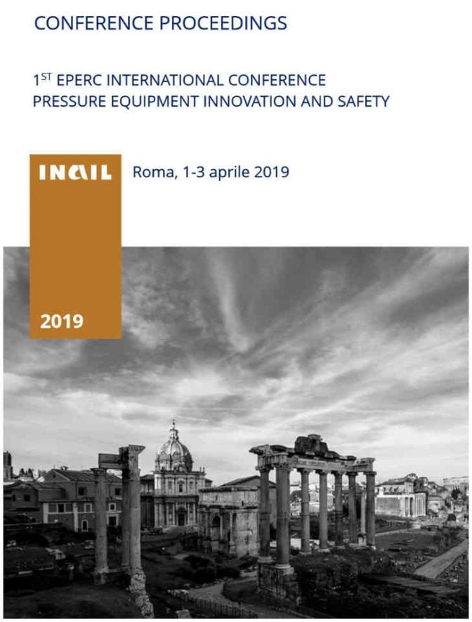 INAIL pubblica gli atti di:  1° EPERC international conference pressure equipment innovation and safety