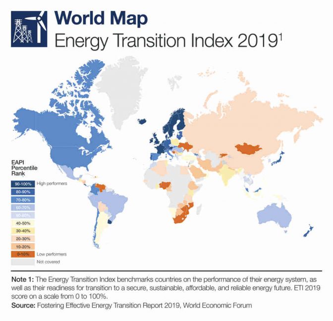 Energy Transition Index: i migliori Paesi nella transizione energetica