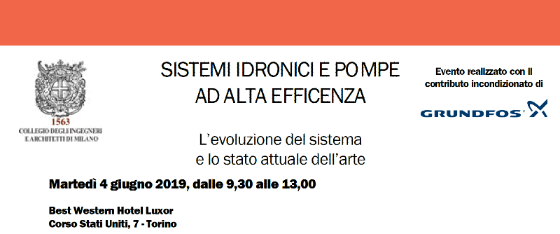 Sistemi Idronici, Torino, 4 giugno 2019