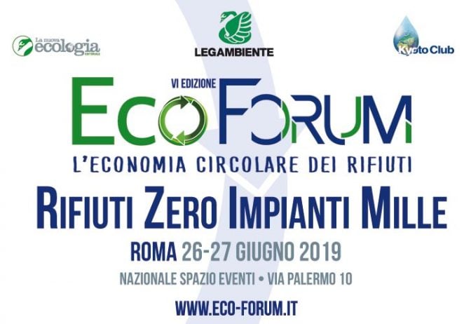 Ecoforum 2019, Roma, 26 – 27 giugno 2019