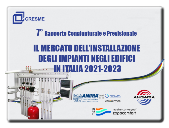 CRESME: rapporto sul mercato installazione impianti 2021-2023