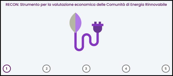 RECON: Strumento per la valutazione economica delle Comunità di Energia Rinnovabile