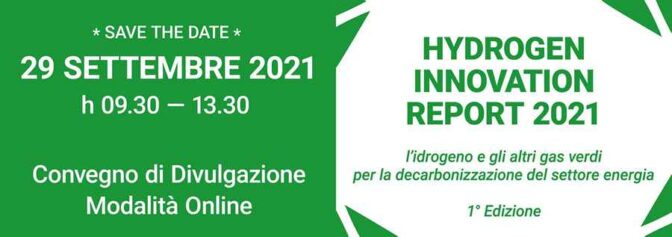 Hydrogen Innovation Report, Milano 29 settembre 2021