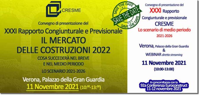 Il mercato delle costruzioni 2022 – XXXI Rapporto congiunturale e previsionale CRESME