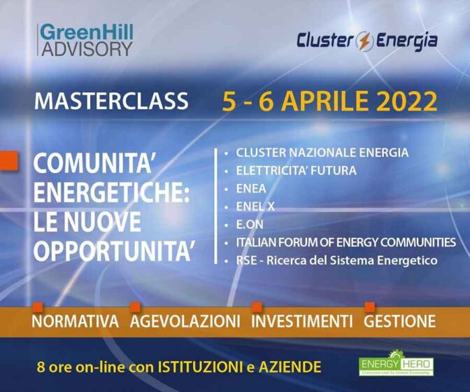 Masterclass ENEA sulle Comunità Energetiche