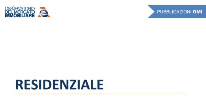 Osservatorio mercato immobiliare residenziale III trimestre 2022, a cura AdE